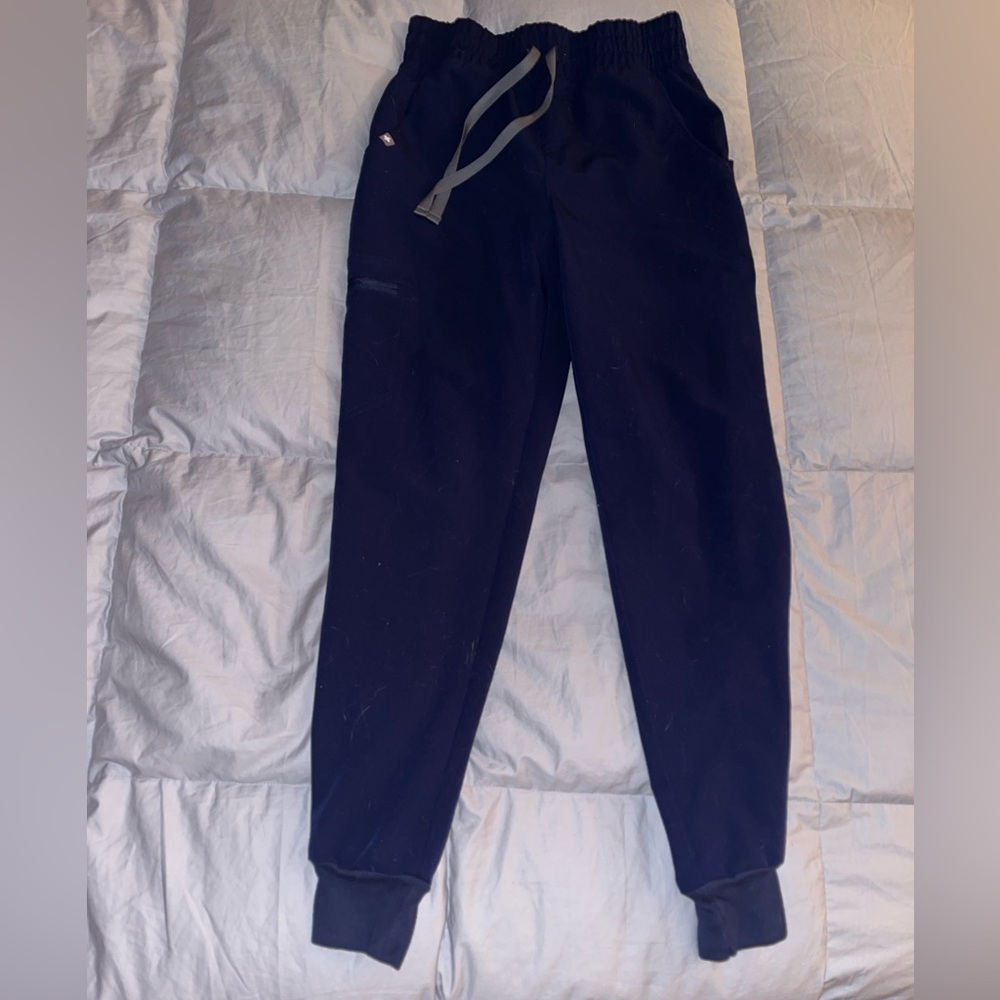 Navy Jogger Figs Pants